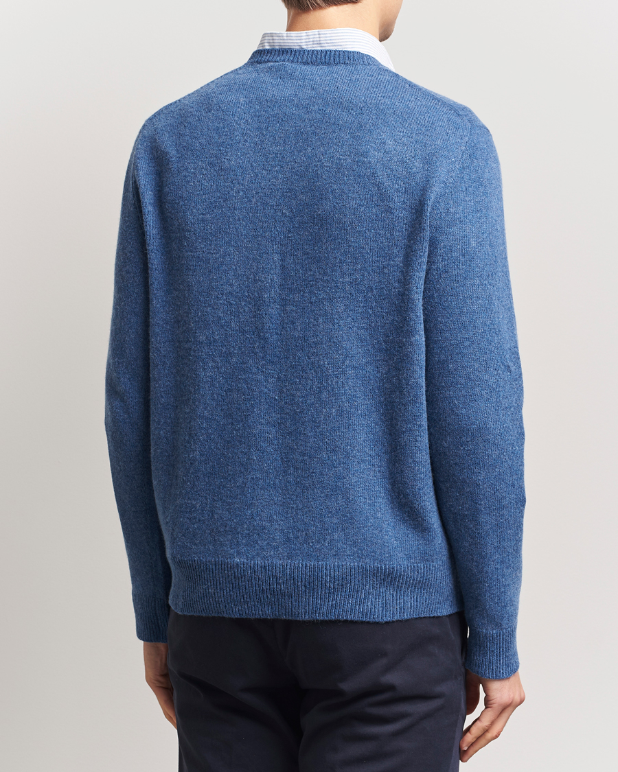 Men | Sweaters & Knitwear | Polo Ralph Lauren | Cotton/Wool Pullover Blue Salt Heather