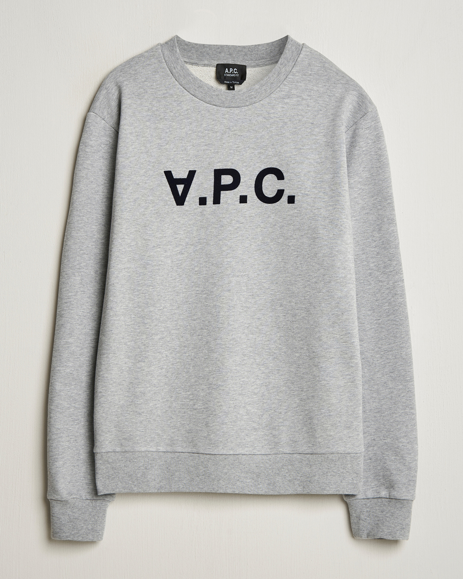 Men | Sweaters & Knitwear | A.P.C. | VPC Sweatshirt Heather Grey
