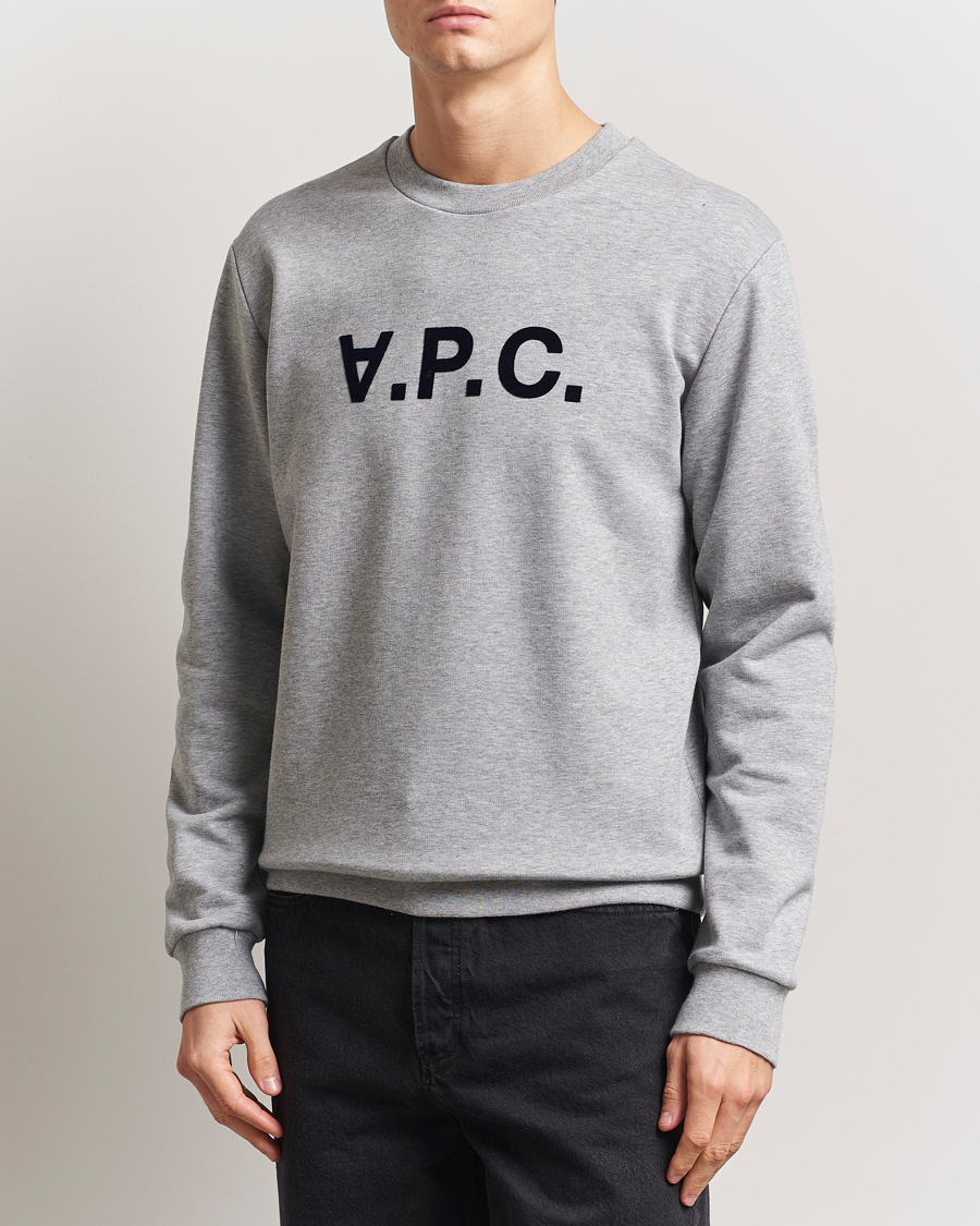 Men | Sweaters & Knitwear | A.P.C. | VPC Sweatshirt Heather Grey
