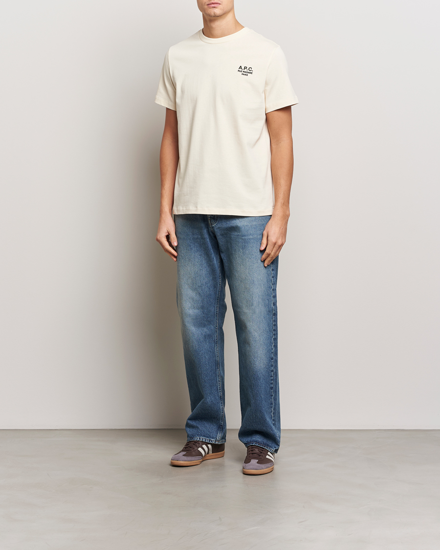Men | T-Shirts | A.P.C. | Rue Madame T-Shirt Ecru