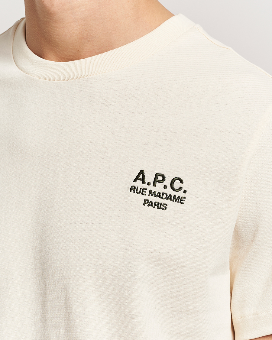 Men | T-Shirts | A.P.C. | Rue Madame T-Shirt Ecru