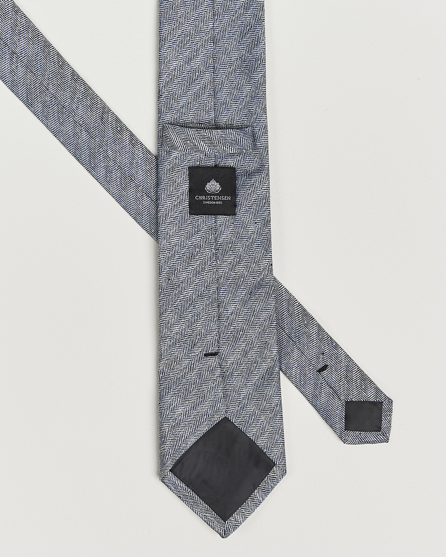 Men | Ties | Amanda Christensen | Box Set Printed Silk 8cm Tie With Pocket Square Navy
