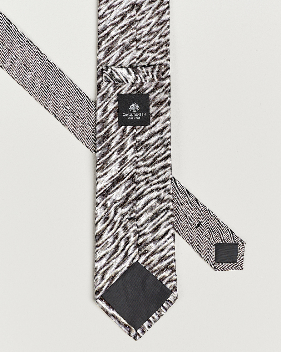 Men | Ties | Amanda Christensen | Box Set Printed Silk 8cm Tie With Pocket Square Brown