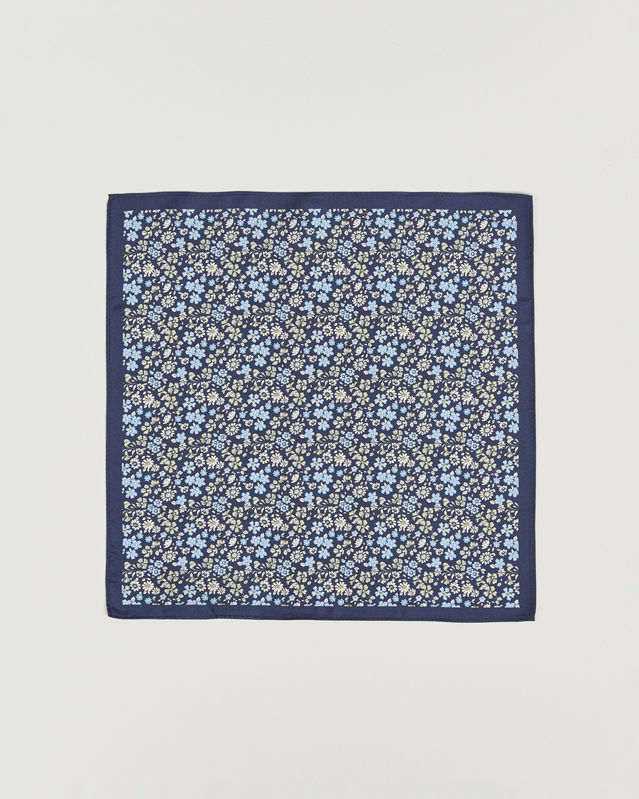 Men | Ties | Amanda Christensen | Box Set Printed Silk 8cm Tie With Pocket Square Navy
