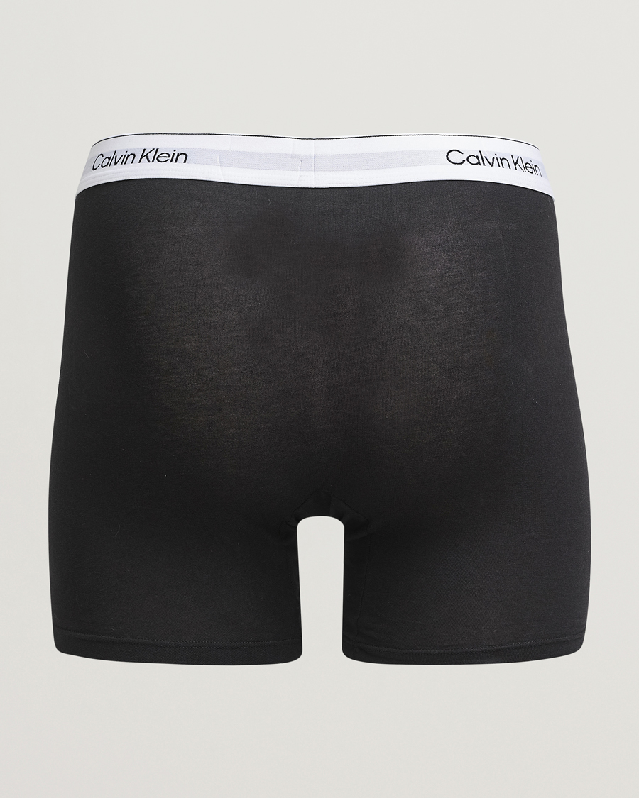Men | Underwear & Socks | Calvin Klein | 3-Pack Icon Cotton Stretch Boxer Brief White/Aqua/Green