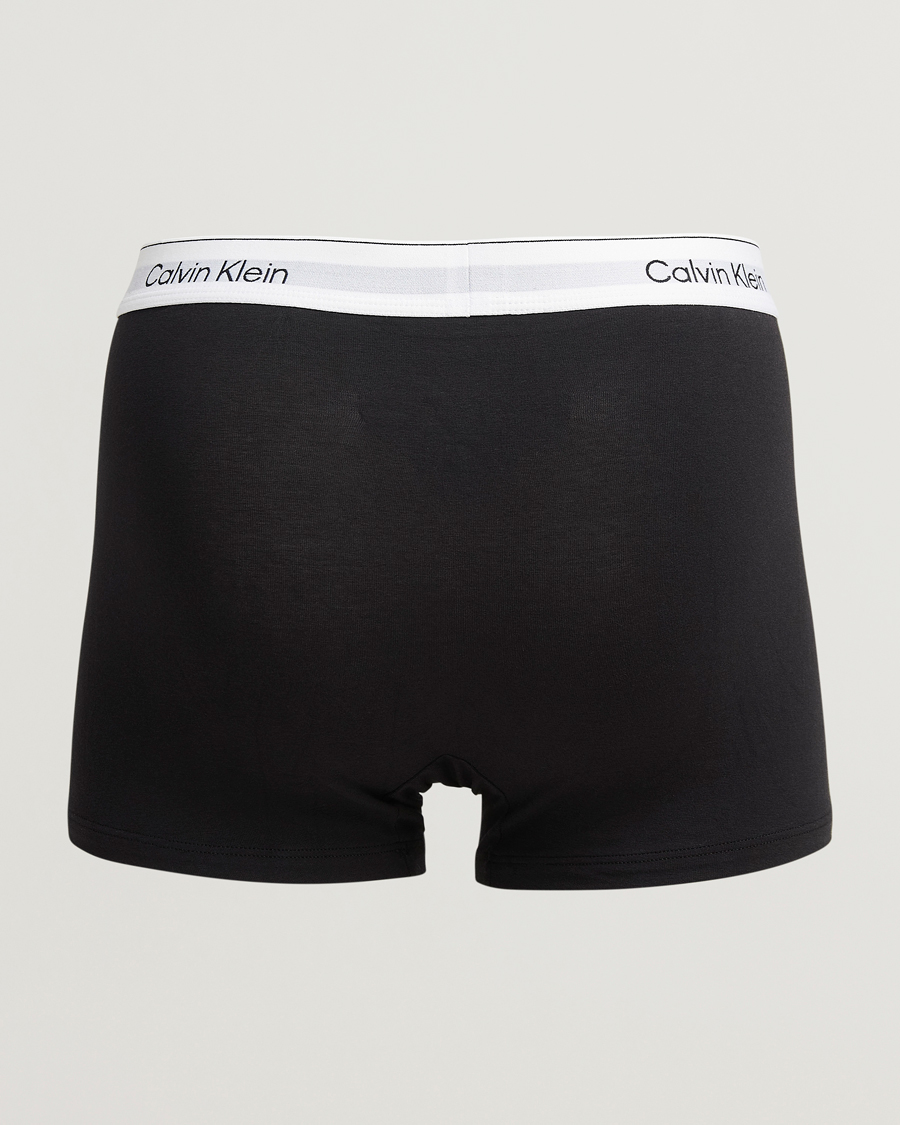 Men | Underwear & Socks | Calvin Klein | 3-Pack Icon Cotton Stretch Relaxed Trunk Black