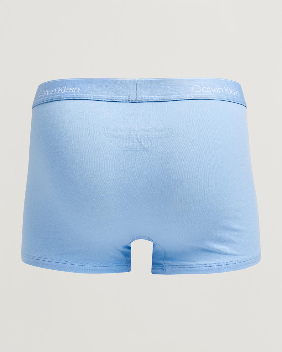 Men | Underwear & Socks | Calvin Klein | 3-Pack Icon Cotton Stretch Relaxed Trunk Black/Blue/Light Blue