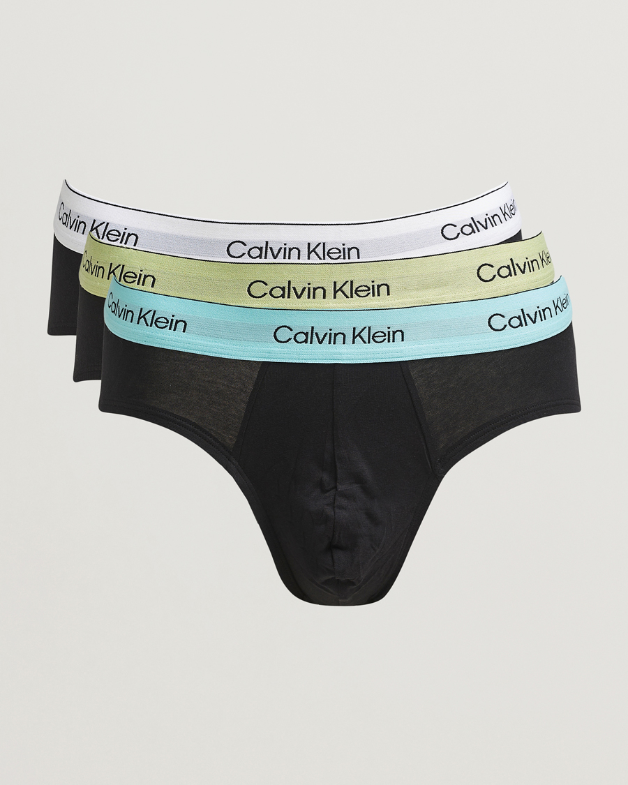 Men | Underwear & Socks | Calvin Klein | 3-Pack Icon Cotton Stretch Hip Brief Black