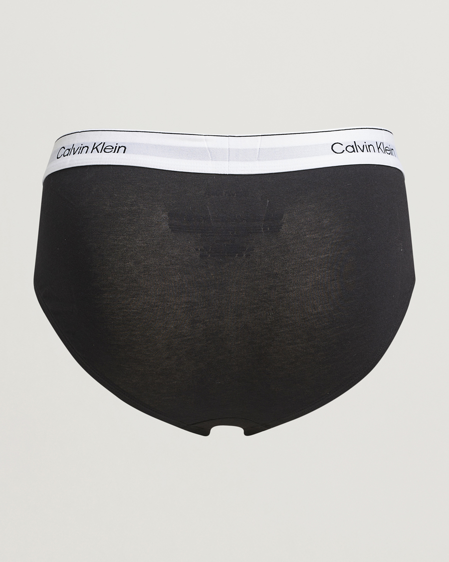 Men | Underwear & Socks | Calvin Klein | 3-Pack Icon Cotton Stretch Hip Brief Black