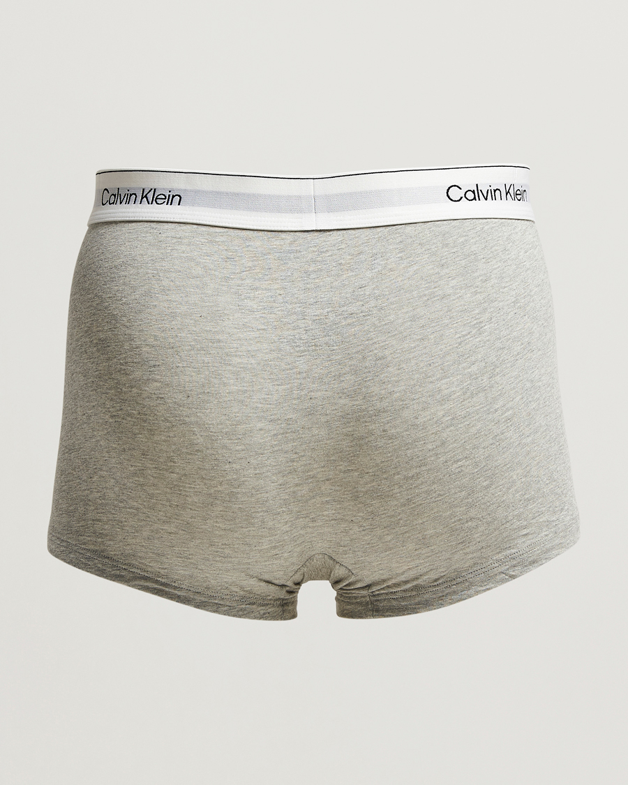 Men | Underwear & Socks | Calvin Klein | 5-Pack Icon Cotton Stretch Trunk Black/White/Grey