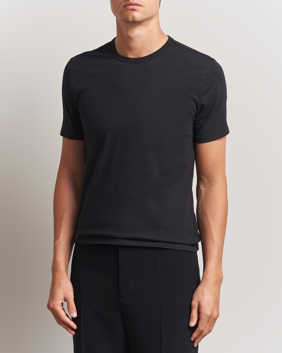 Men | T-Shirts | Calvin Klein | 3-Pack Cotton Stretch Crew Neck T-Shirt Black