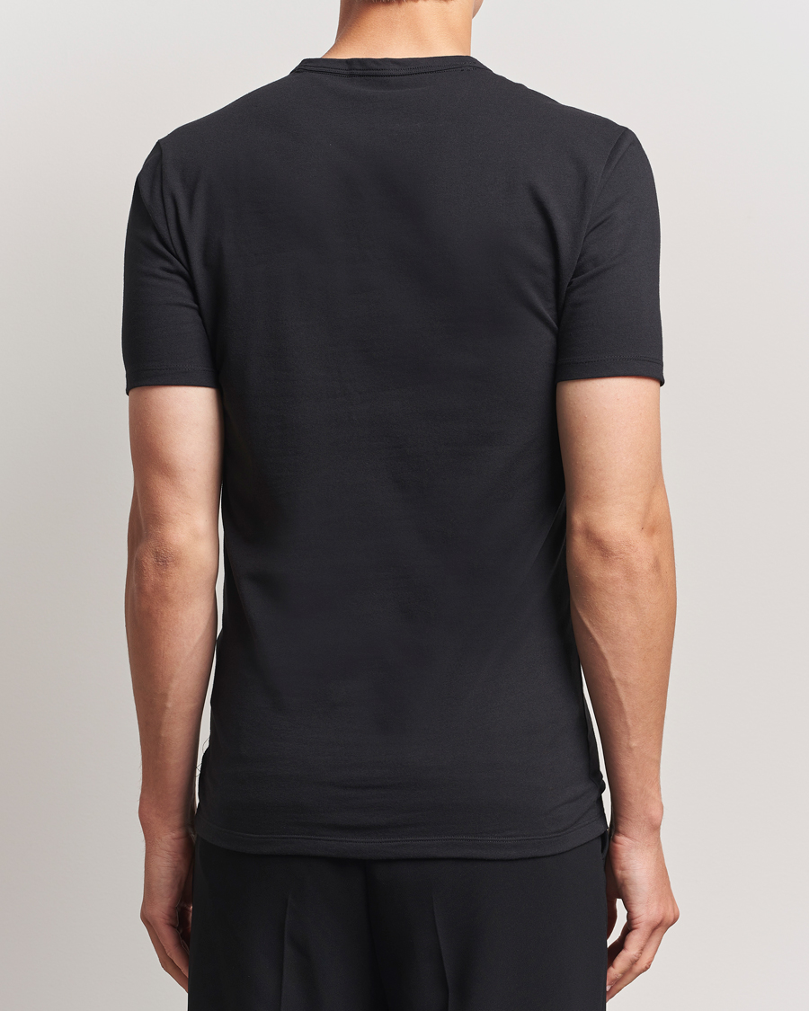 Men | T-Shirts | Calvin Klein | 3-Pack Cotton Stretch V-Neck T-Shirt Black