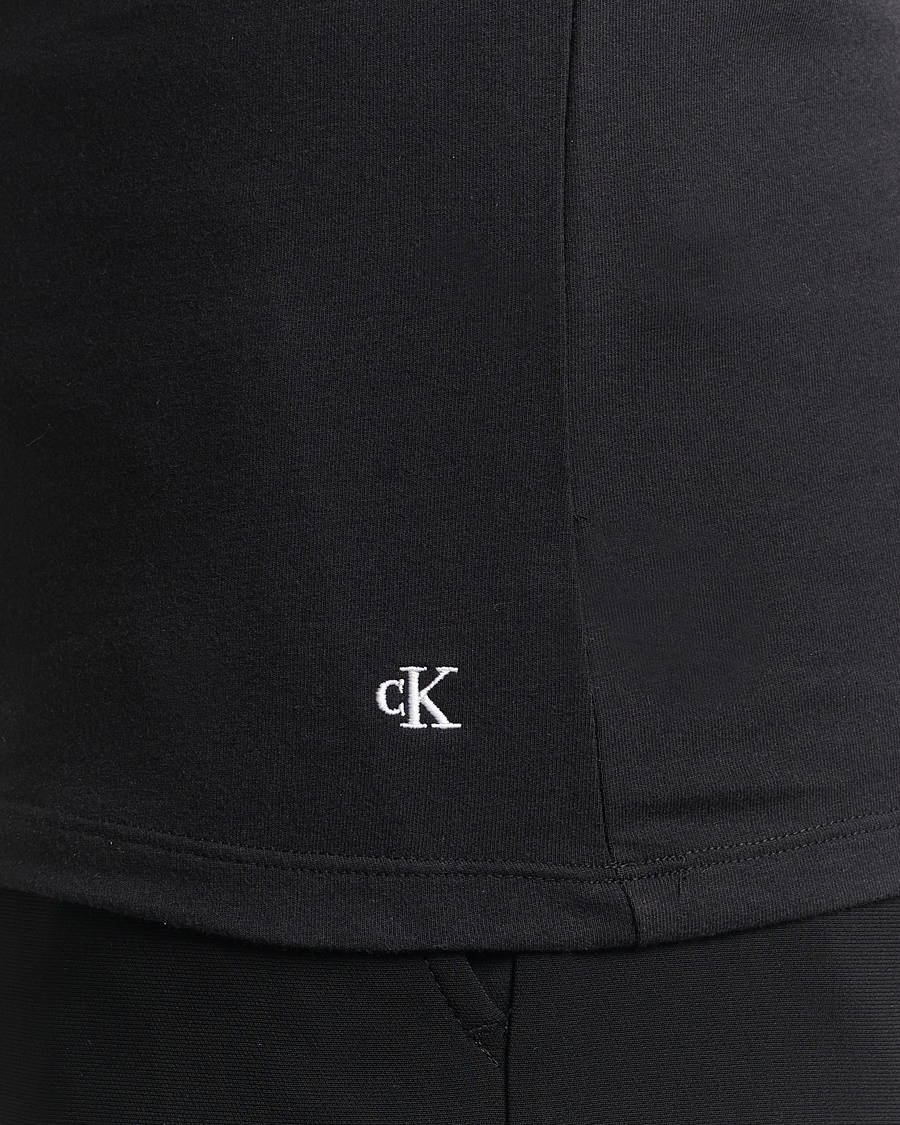 Men | T-Shirts | Calvin Klein | 3-Pack Cotton Stretch V-Neck T-Shirt Black