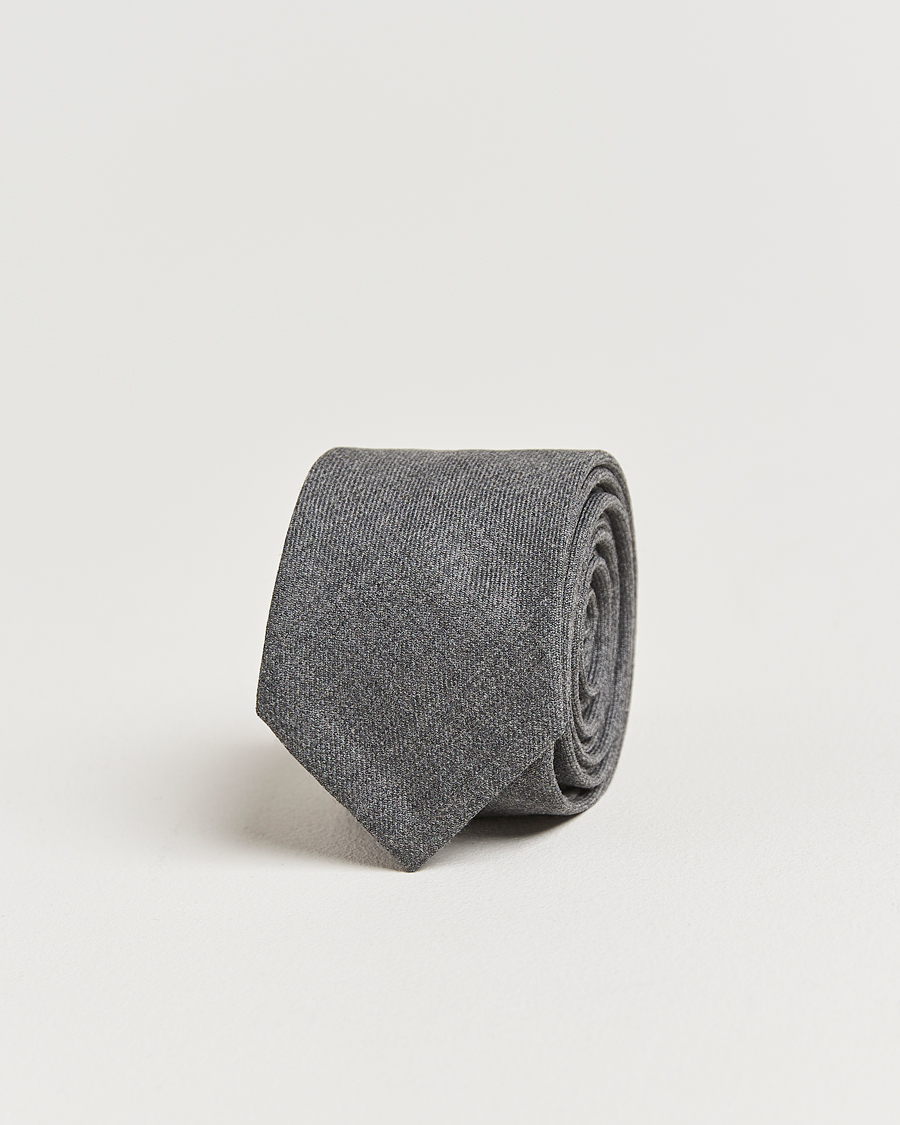 Men | Ties | Thom Browne | Super 120s Wool Tie Medium Grey