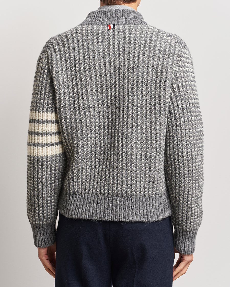 Men | Coats & Jackets | Thom Browne | Irish Wool Bomber Jacket Medium Grey