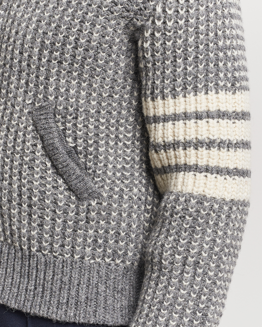 Men | Coats & Jackets | Thom Browne | Irish Wool Bomber Jacket Medium Grey