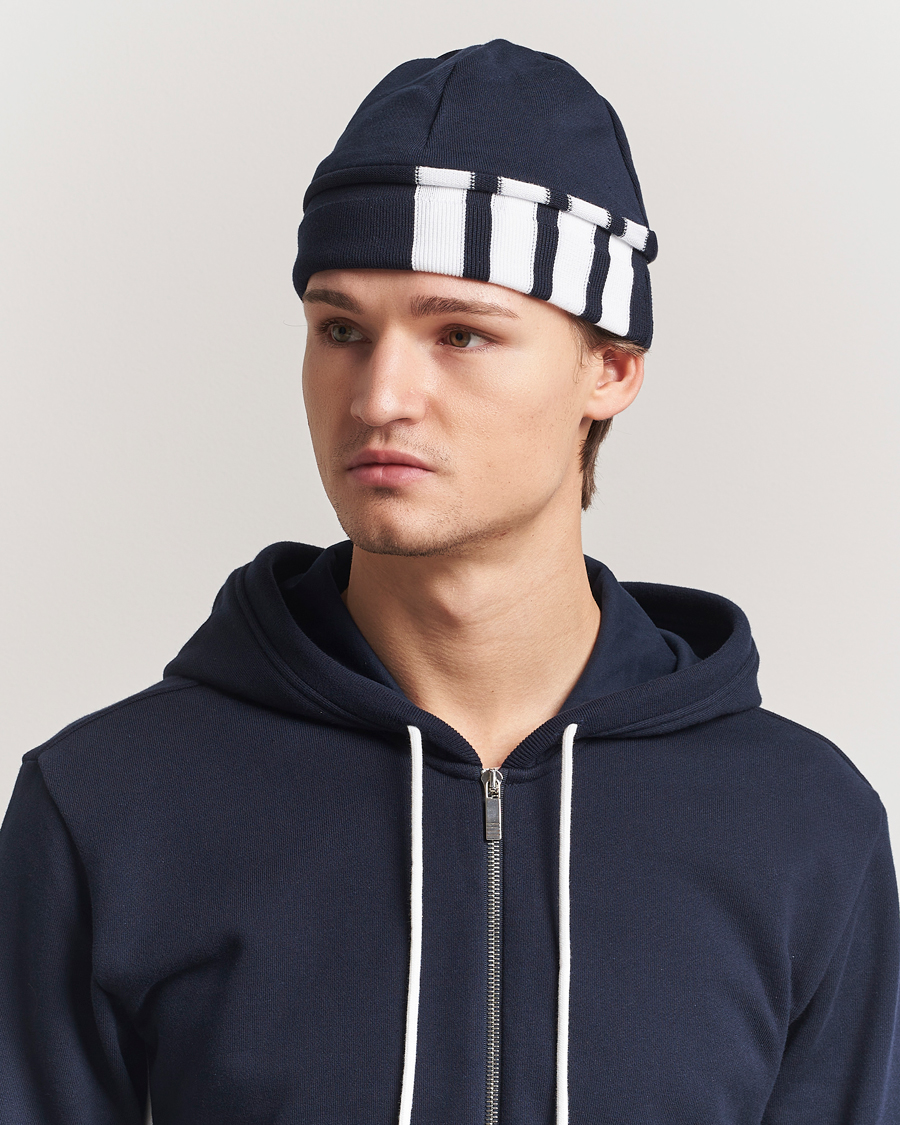 Men | Beanies | Thom Browne | 4-Bar Beanie Navy