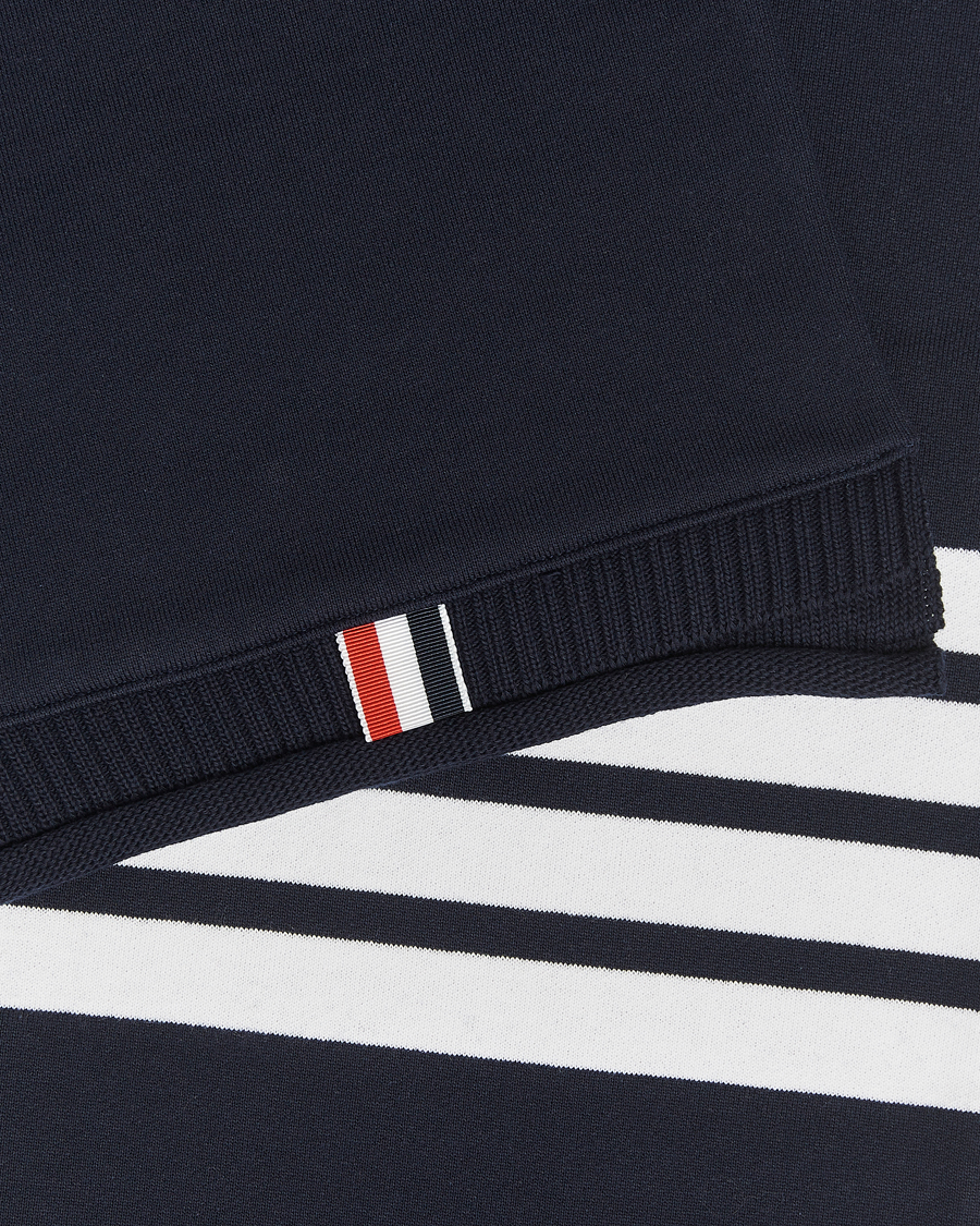 Men | Thom Browne 4-Bar Scarf Navy | Thom Browne | 4-Bar Scarf Navy