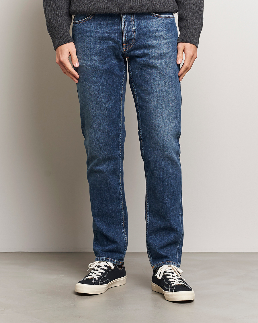 Men | Jeans | Nudie Jeans | Solid Ollie Jeans Wild Blue