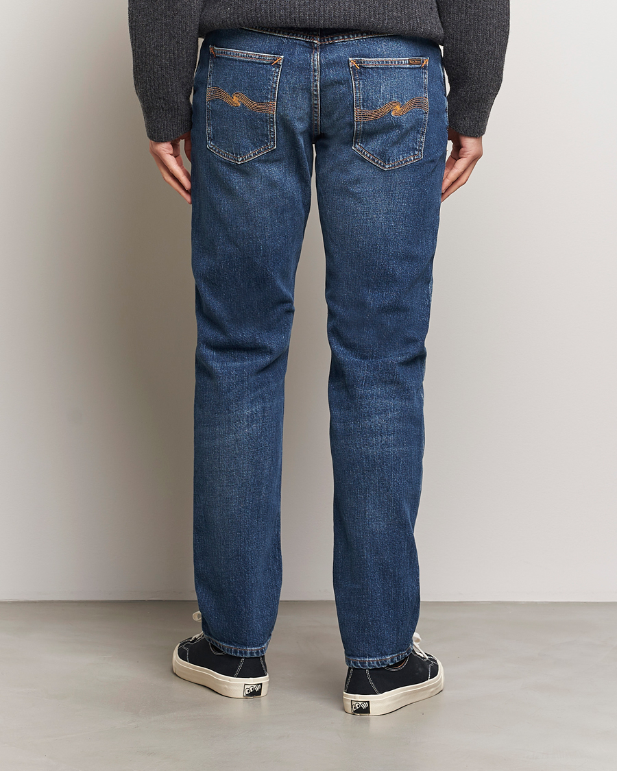 Men | Jeans | Nudie Jeans | Solid Ollie Jeans Wild Blue