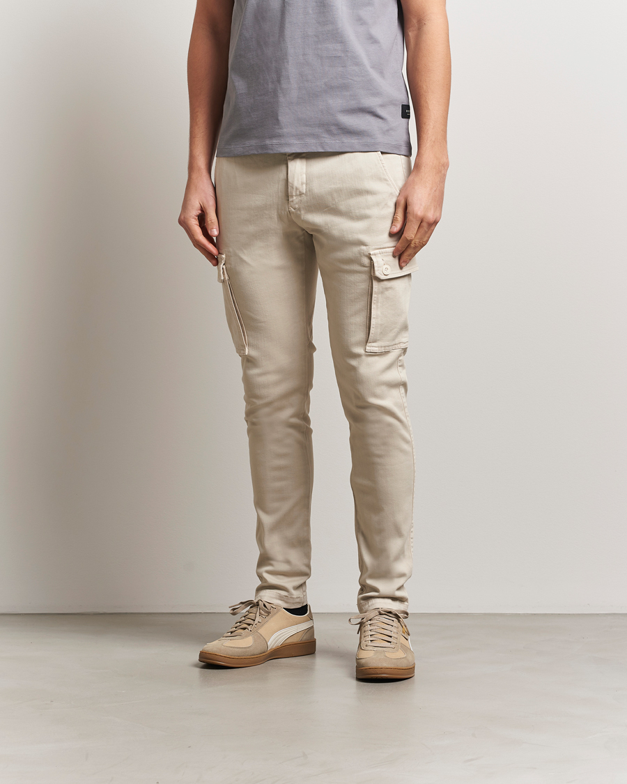 Men | Trousers | Replay | Jaan Hyperflex Cargo Pants Alabster