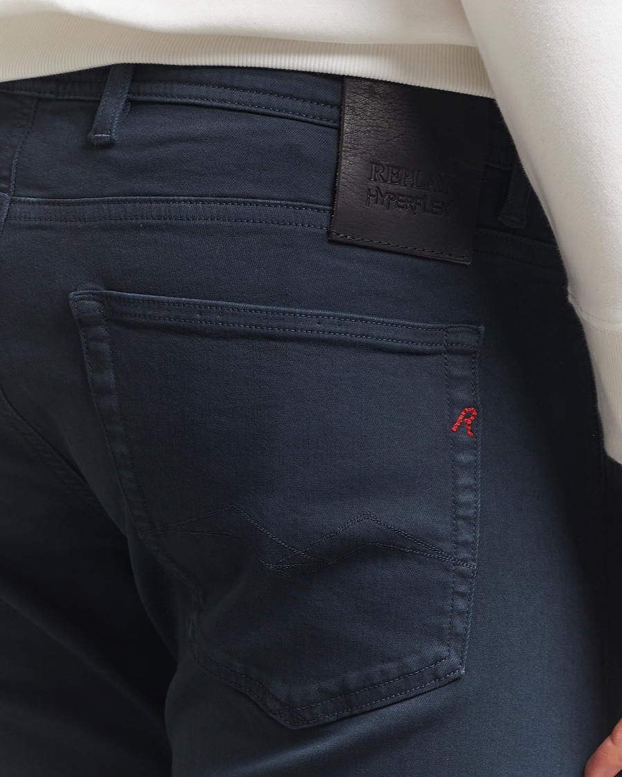 Men | Trousers | Replay | Grover Hyperflex 5-Pocket Pants Navy