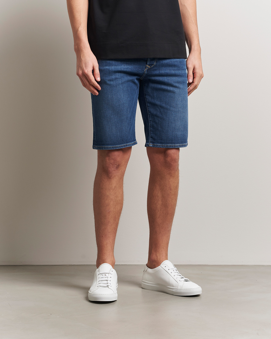Men | Shorts | Replay | RBJ981 Stretch Denim Shorts Dark Blue
