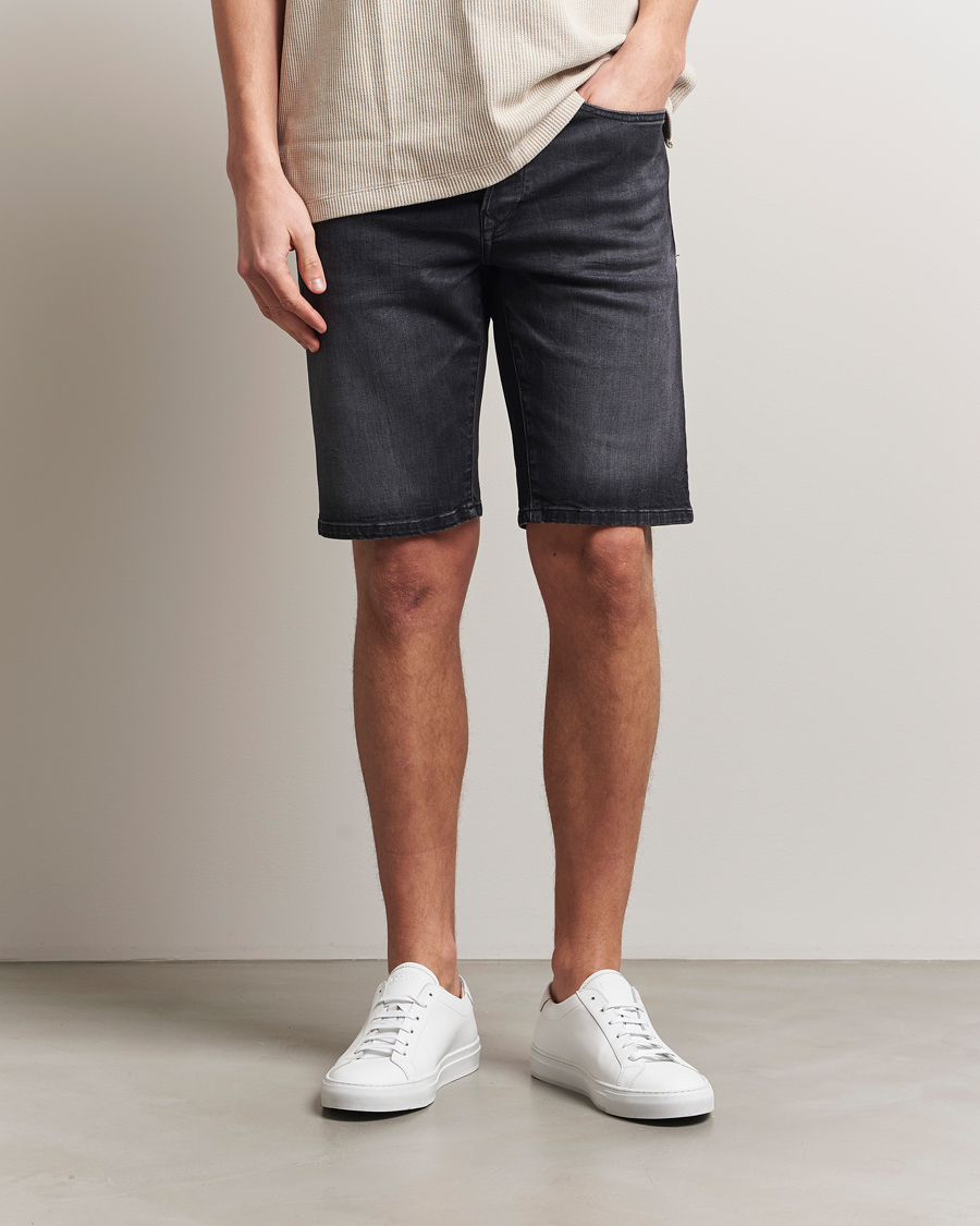 Men | Shorts | Replay | RBJ981 Stretch Denim Shorts Washed Black
