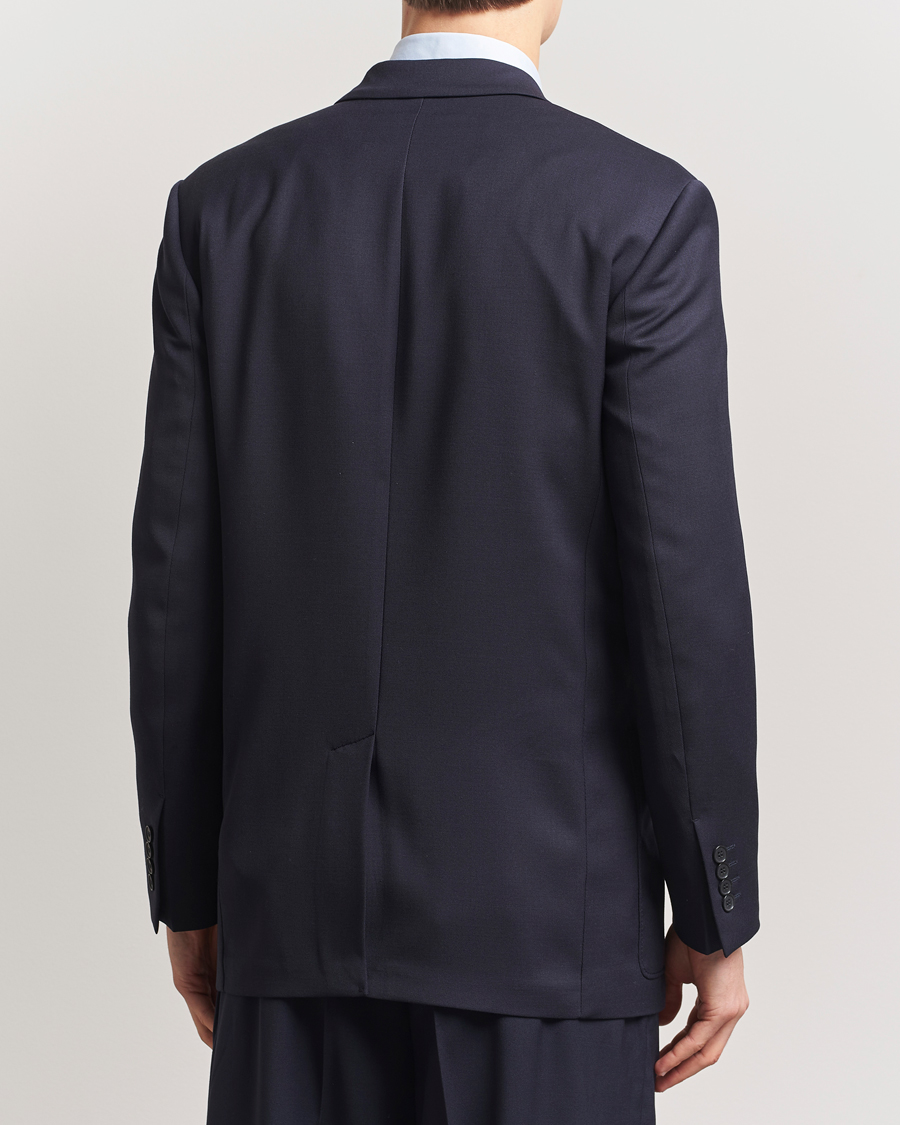 Men | Blazers | Filippa K | Patch Pocket Double Breasted Blazer Navy