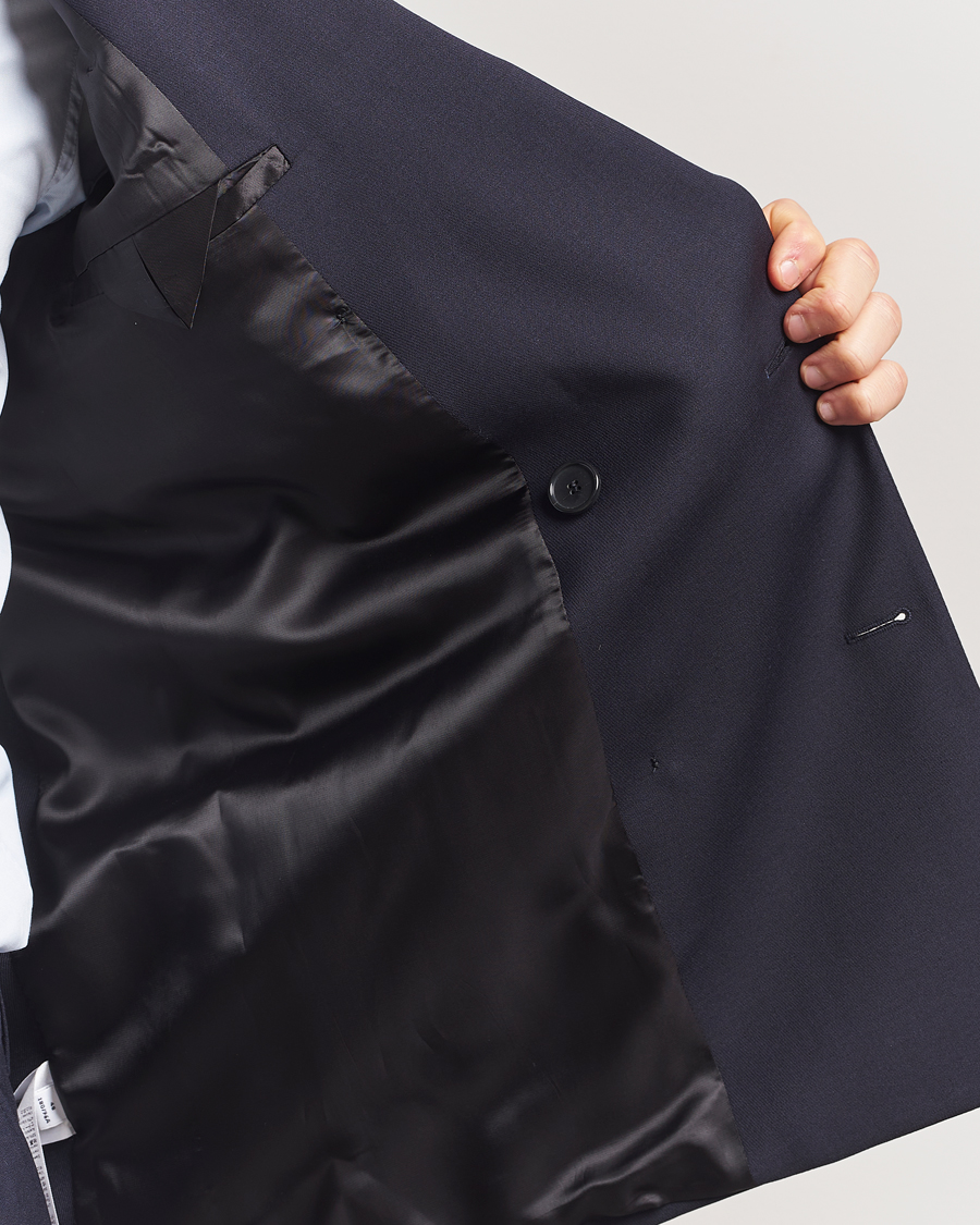 Men | Blazers | Filippa K | Patch Pocket Double Breasted Blazer Navy