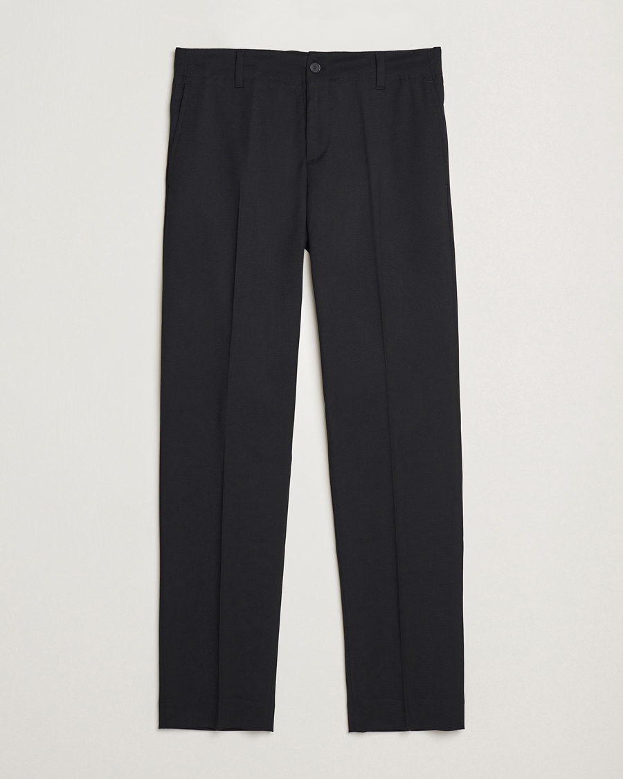 Men | Trousers | Filippa K | Troy Tailored Drawstring Trousers Black