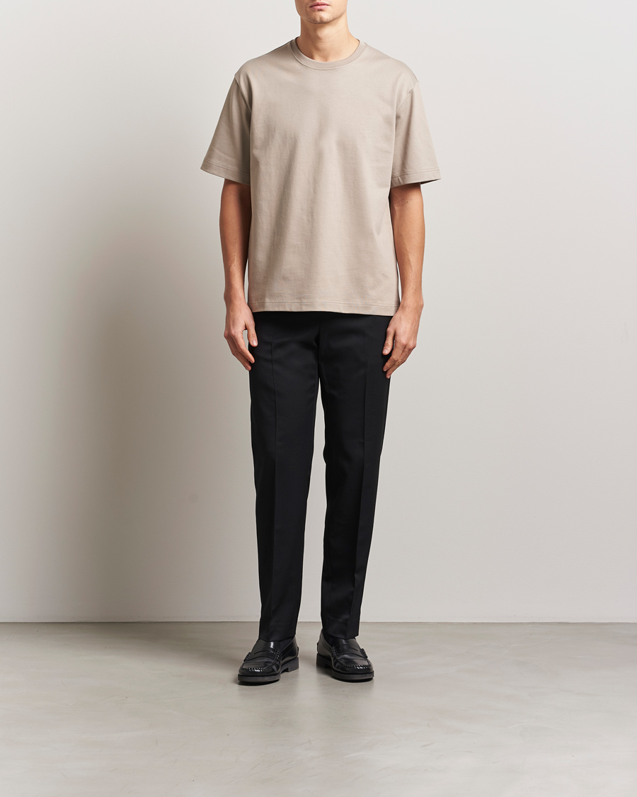 Men | Trousers | Filippa K | Troy Tailored Drawstring Trousers Black