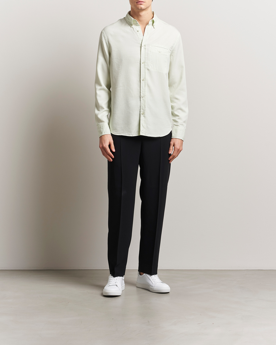 Men | Shirts | Filippa K | Zachary Lyocell Shirt Pastel Green