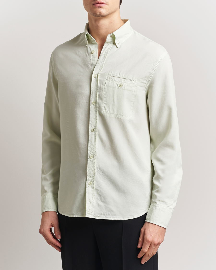 Men | Shirts | Filippa K | Zachary Lyocell Shirt Pastel Green