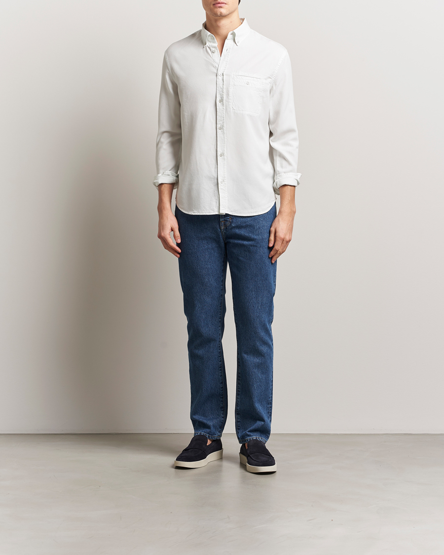 Men | Shirts | Filippa K | Zachary Lyocell Shirt Pale Blue