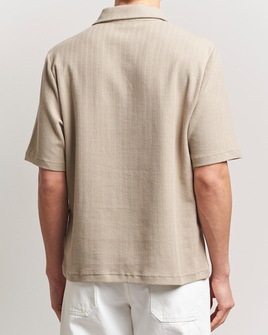Men | Polo Shirts | Filippa K | Cotton Jersey Polo Faded Khaki