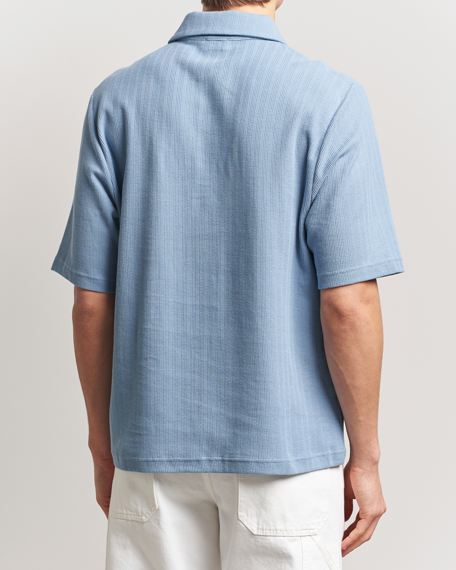 Men | Polo Shirts | Filippa K | Cotton Jersey Polo Air Blue