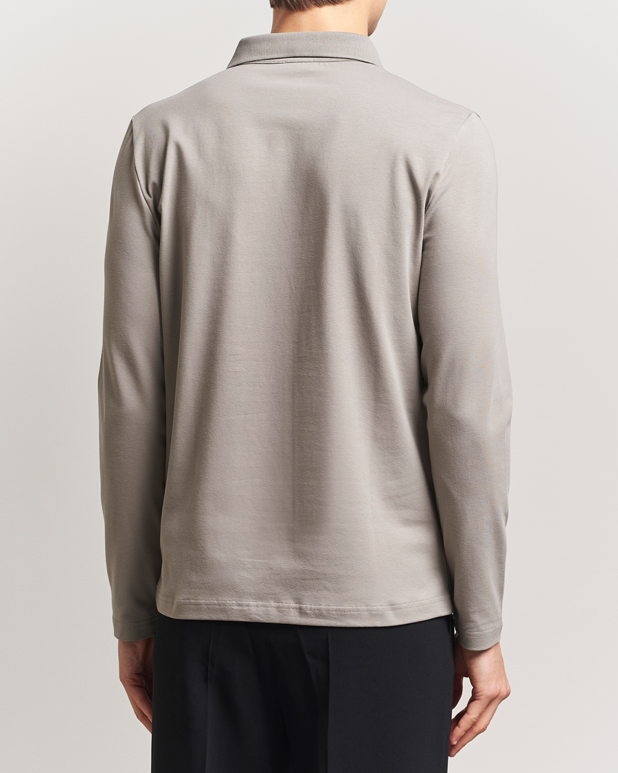 Men | Polo Shirts | Filippa K | Luke Stretch Polo Shirt Dove Grey