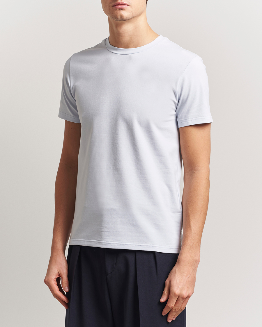 Men | T-Shirts | Filippa K | Soft Lycra T-Shirt Ice Blue