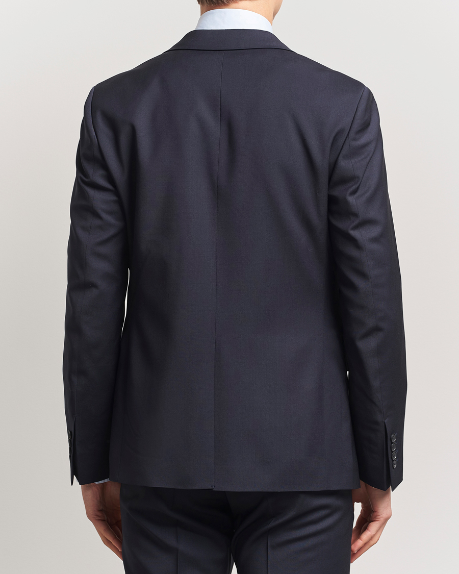 Men | Blazers | Filippa K | Slim Wool Blazer Dark Navy