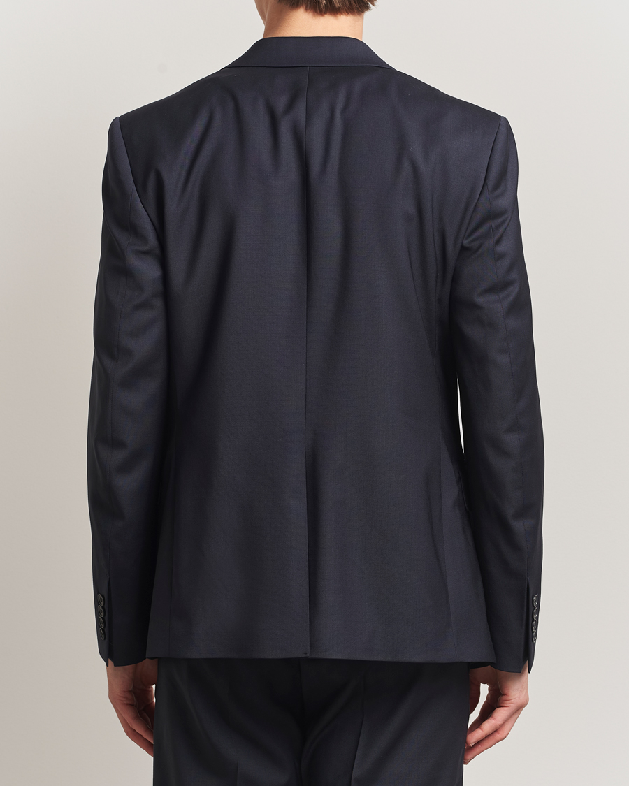 Men | Blazers | Filippa K | Slim Wool Blazer Dark Navy
