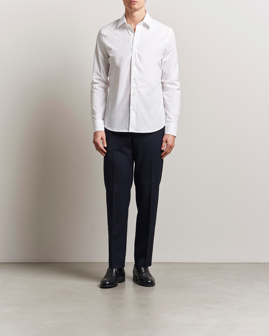 Men | Shirts | Filippa K | Slim Cotton Stretch Shirt White