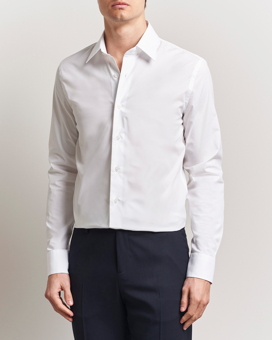 Men | Shirts | Filippa K | Slim Cotton Stretch Shirt White