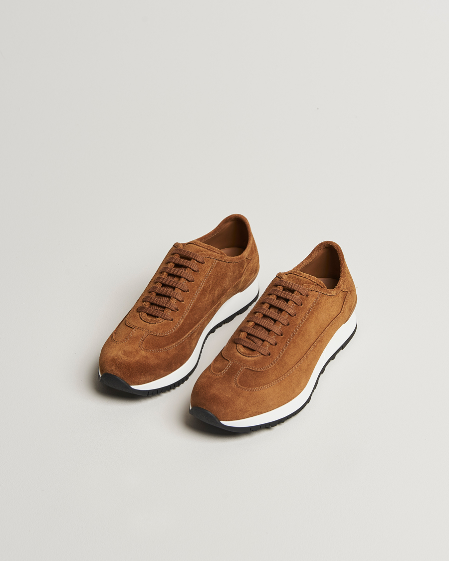 Men | Sneakers | John Lobb | Foundry Luxury Running Sneakers Tobacco