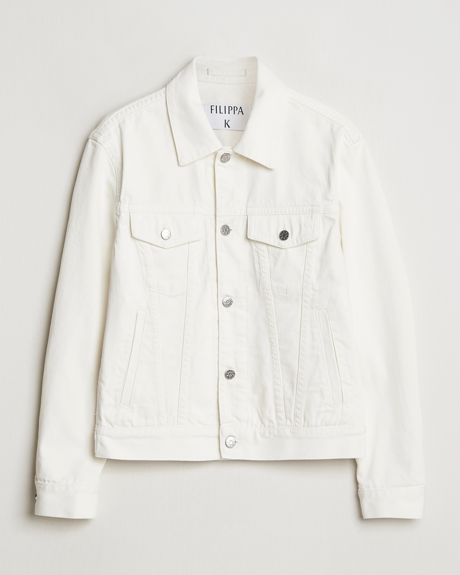 Men | Coats & Jackets | Filippa K | Classic Jean Jacket Ecru Wash