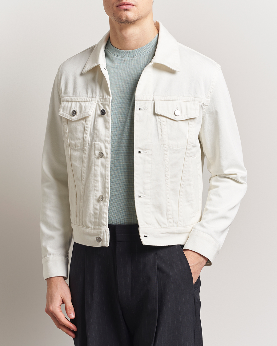 Men | Coats & Jackets | Filippa K | Classic Jean Jacket Ecru Wash