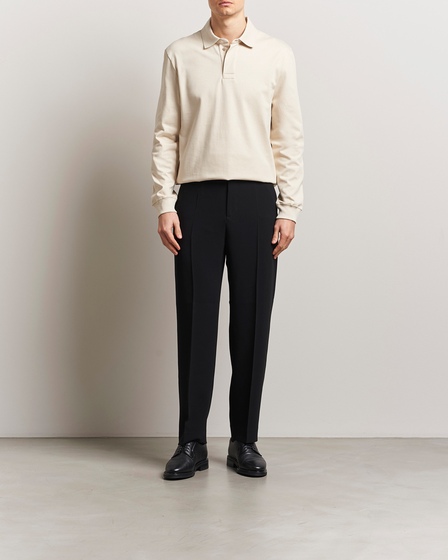 Men | Sweaters & Knitwear | Filippa K | Heavy Cotton Rugby Shirt Cream White