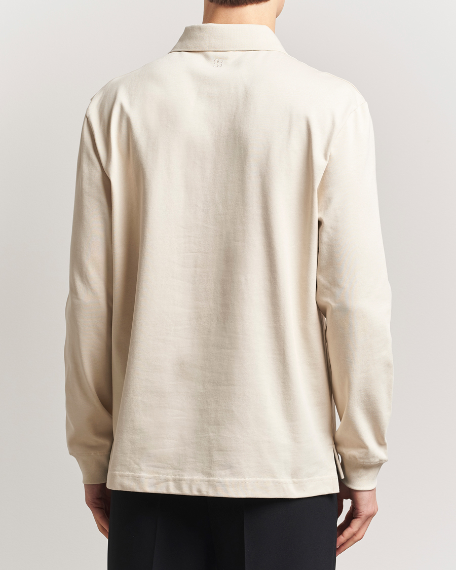 Men | Sweaters & Knitwear | Filippa K | Heavy Cotton Rugby Shirt Cream White