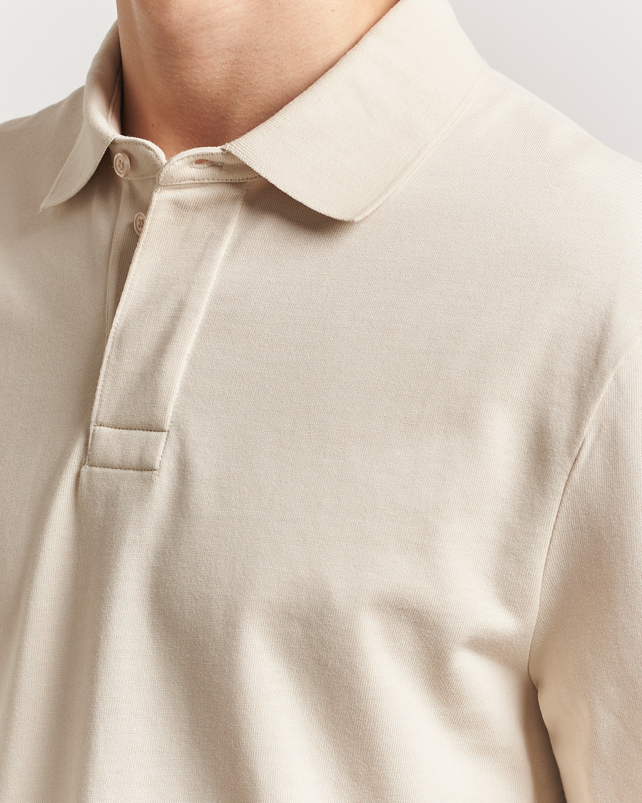 Men | Sweaters & Knitwear | Filippa K | Heavy Cotton Rugby Shirt Cream White