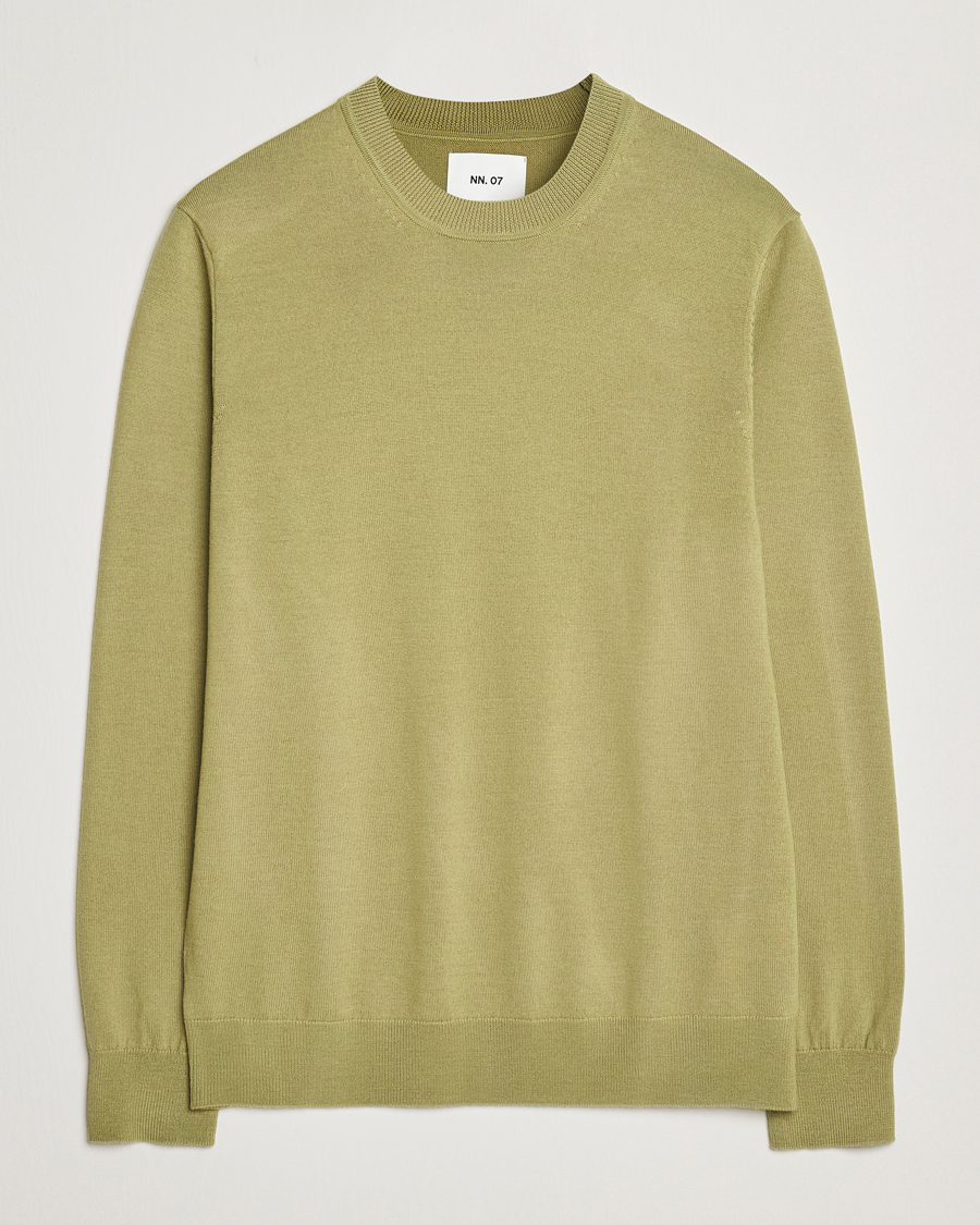 Men | Sweaters & Knitwear | NN07 | Ted Merino Crew Neck Pullover Evergreen
